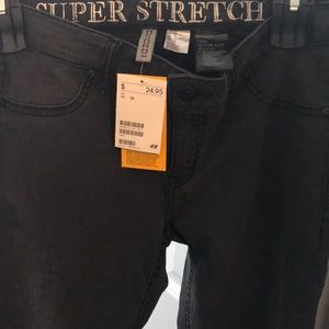 Brand New Dark Gray Super Stretch H&M jeans